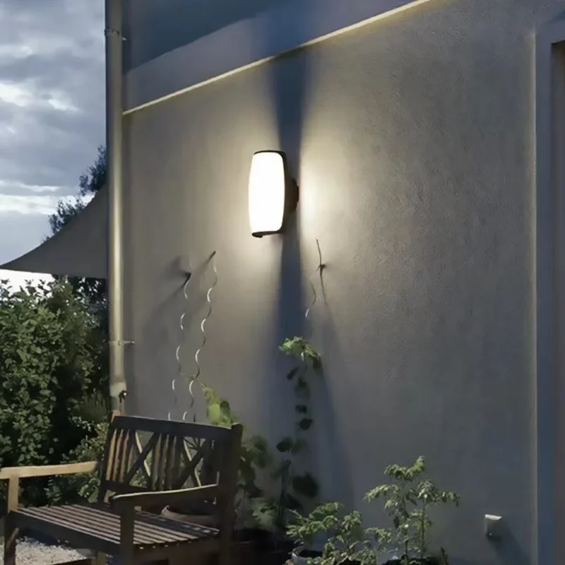 LED Outdoor Wall Light com Sensor de Movimento, Lâmpada de parede impermeável, Varanda, Jardim, Villa, Pátio, Corredor, Portão, IP65