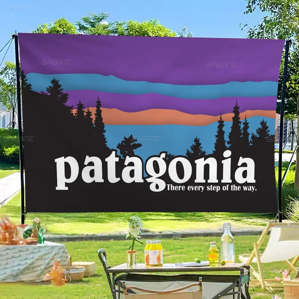 P-Pata-gonia Logo Anime Chart Flag for Living Room Home Dorm Decor Art Home Decor Banner