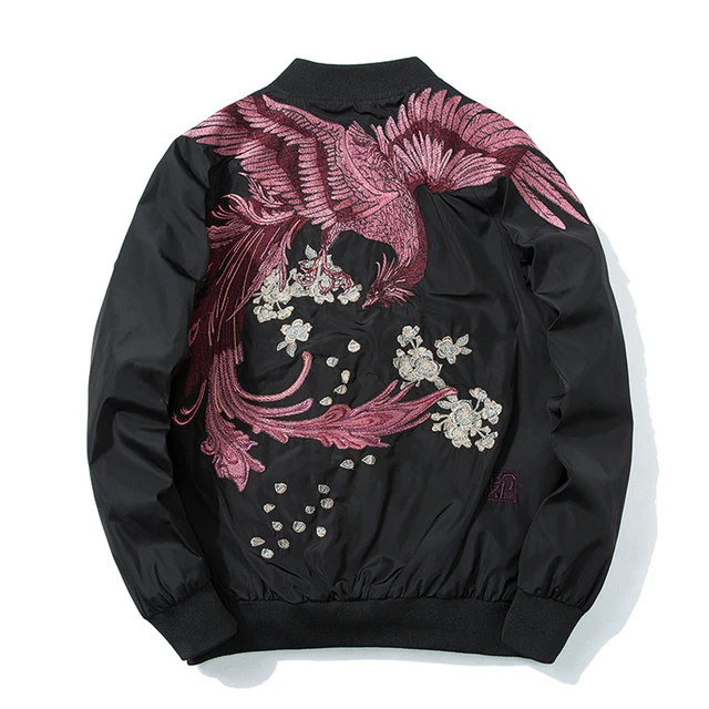 Sukajan Phoenix Embroidery Bomber Jacket Men Women Coat Hip Hop Japan Embroidered Baseball Coat Streetwear 2024 Spring AliExpress