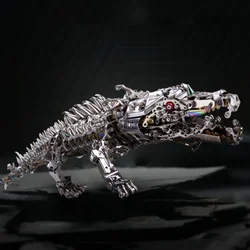 DIY Crocodile Metal Model Kits 3D Puzzle Toy for Kids Adults Steampunk Mechanical Animals Assembly Toys