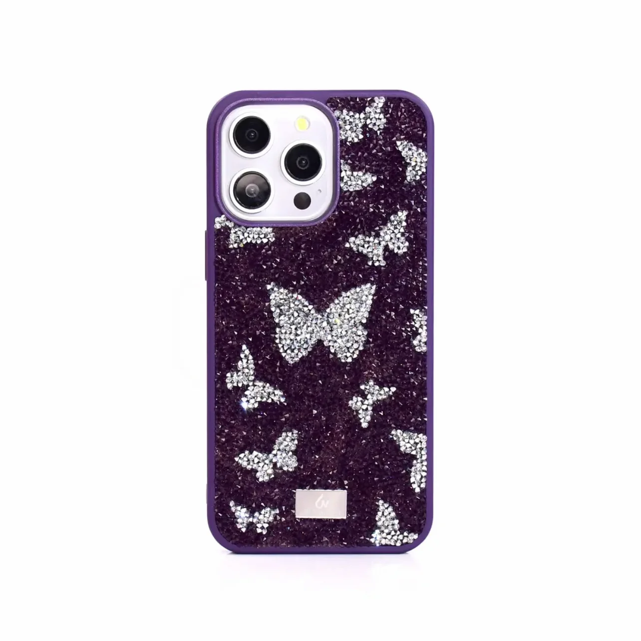 

The Bling World Full Diamond Bling Butterfly Case For Apple Iphone 16pro 15 max 14plus 13pro 12 11 Premium Sense Rhinestone Case