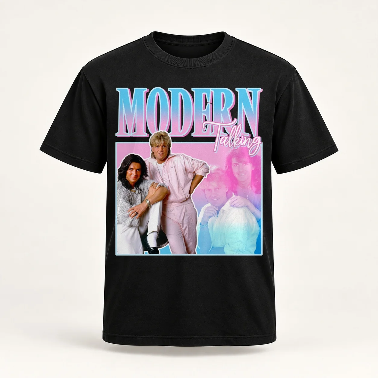 Modern Talking Y2K Vintage Women T-Shirt Female clothing heavyweights kawaii clothes Summer Women's clothing