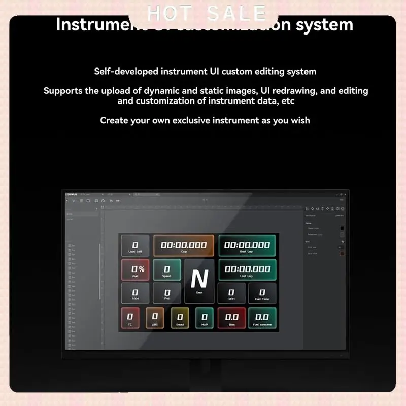 24-Hour Delivery MOZA CM2 HD Racing Simulator Customizable Dashboard UI Instrument Dash Work 720P Touchscreen System For All Bas