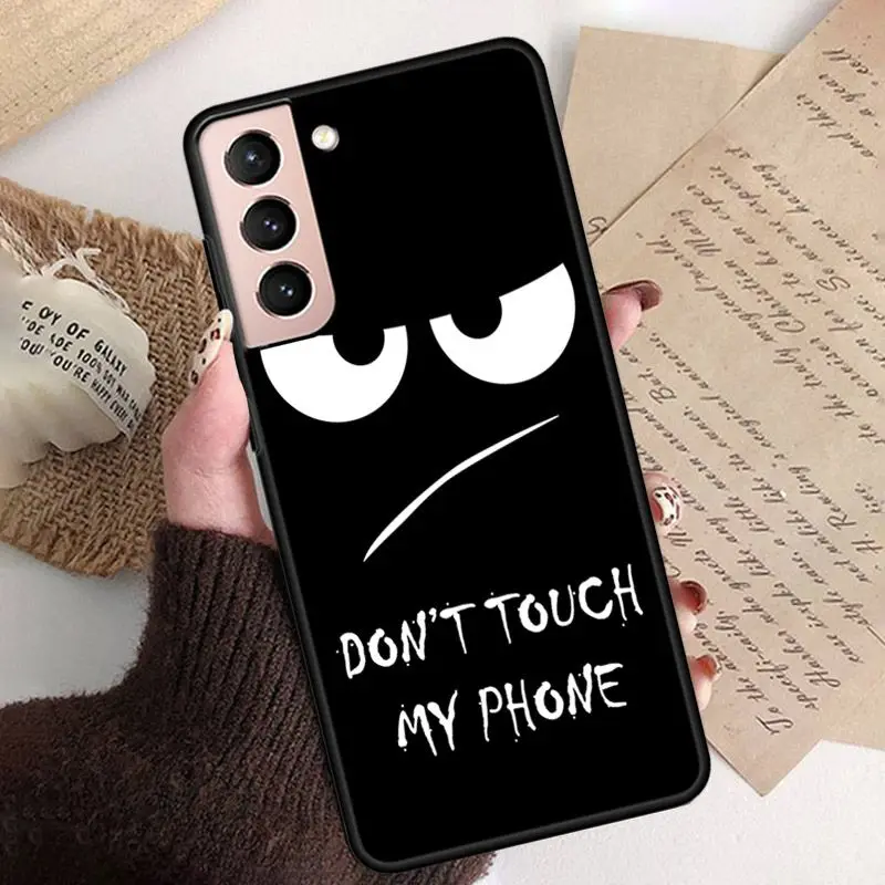 fundas Dont Touch My Phone Soft Phone Cover For samsung galaxy S24 ULTRA S23PLUS S21 S20fe S20ULTRA S21Fe S22PLUS S23ULTRA case