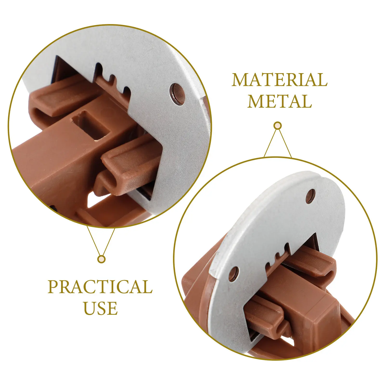 2Sets Drawer Slides Mount Furniture Guides for Dresser Cupboard Cabinet Drawer Replacement Parts Plastic Track