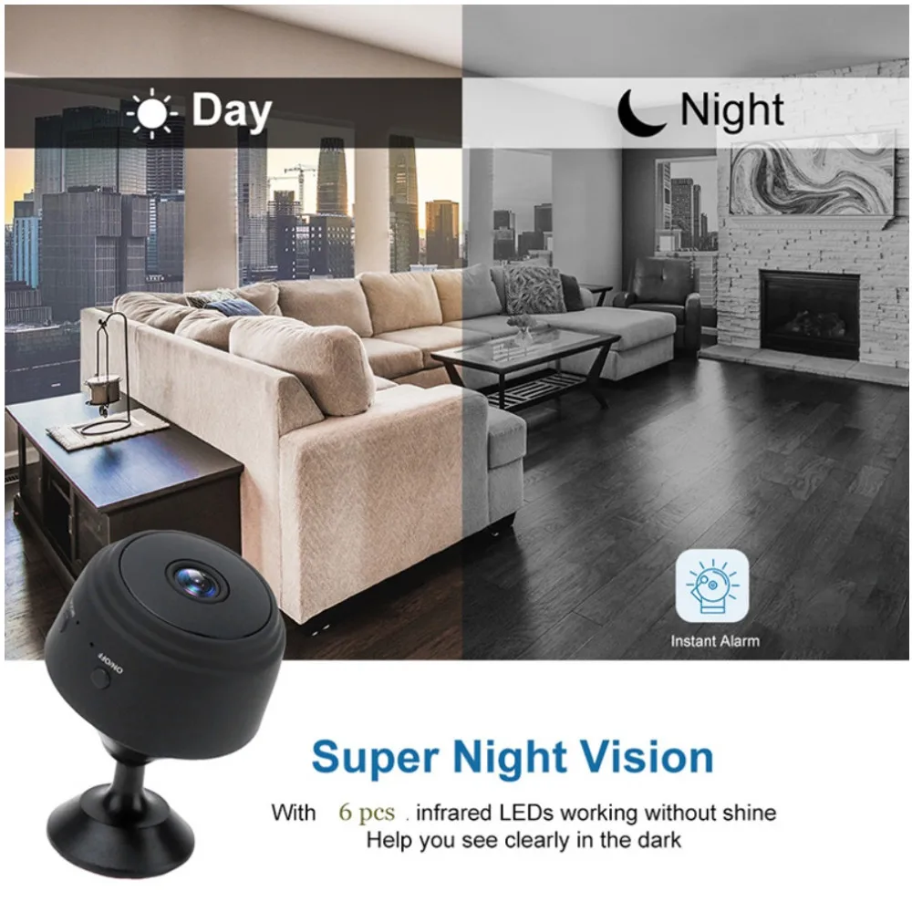 A9 Camera CCTV Camera Wifi Connect To Cellphone Wireless Security WiFi Camera 1080p HD Night Version Micro Voice Cameras