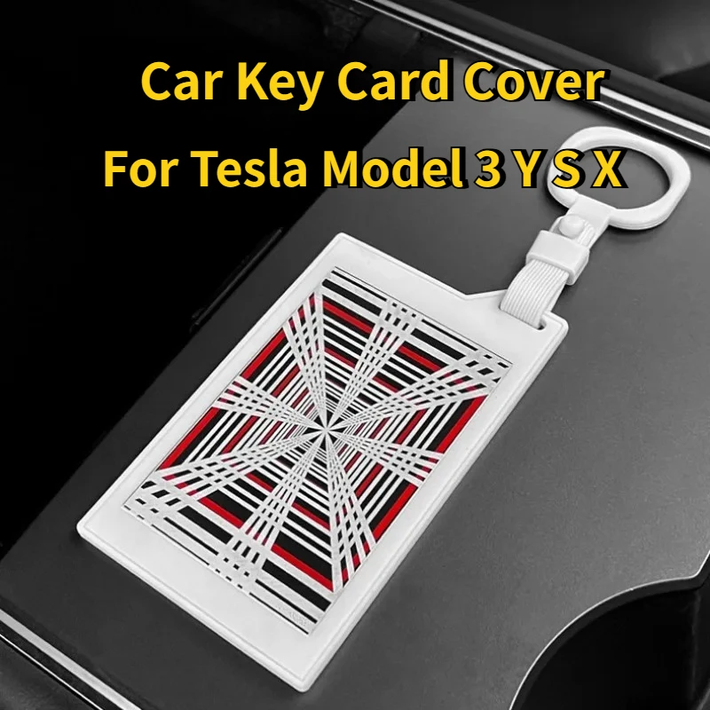 Car Key Card Cover for Tesla Model 3 Y S X PLAID Light Speed Label Silicone Key Card Case Protector Shell Car Accessories 2026