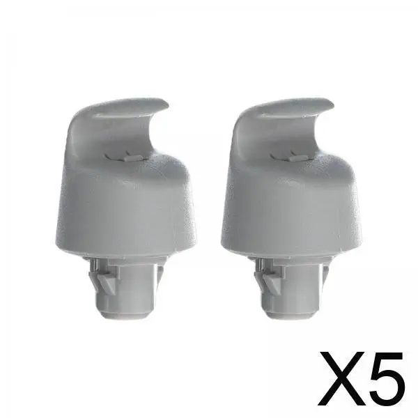 

Премиальные пластиковые фиксаторы солнцезащитного козырька, серые, для салона автомобиля, крепления, замена для аксессуаров автомобильных солнцезащитных экранов