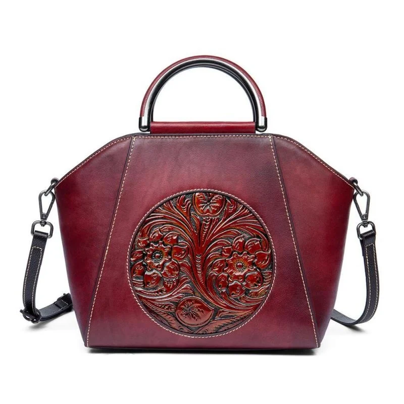 MOTAORA Vintage Cowhide Luxury Designer Handbags High Quality 2024 Handbag Embossed Genuine Leather Women Bag New Shoulder Bags