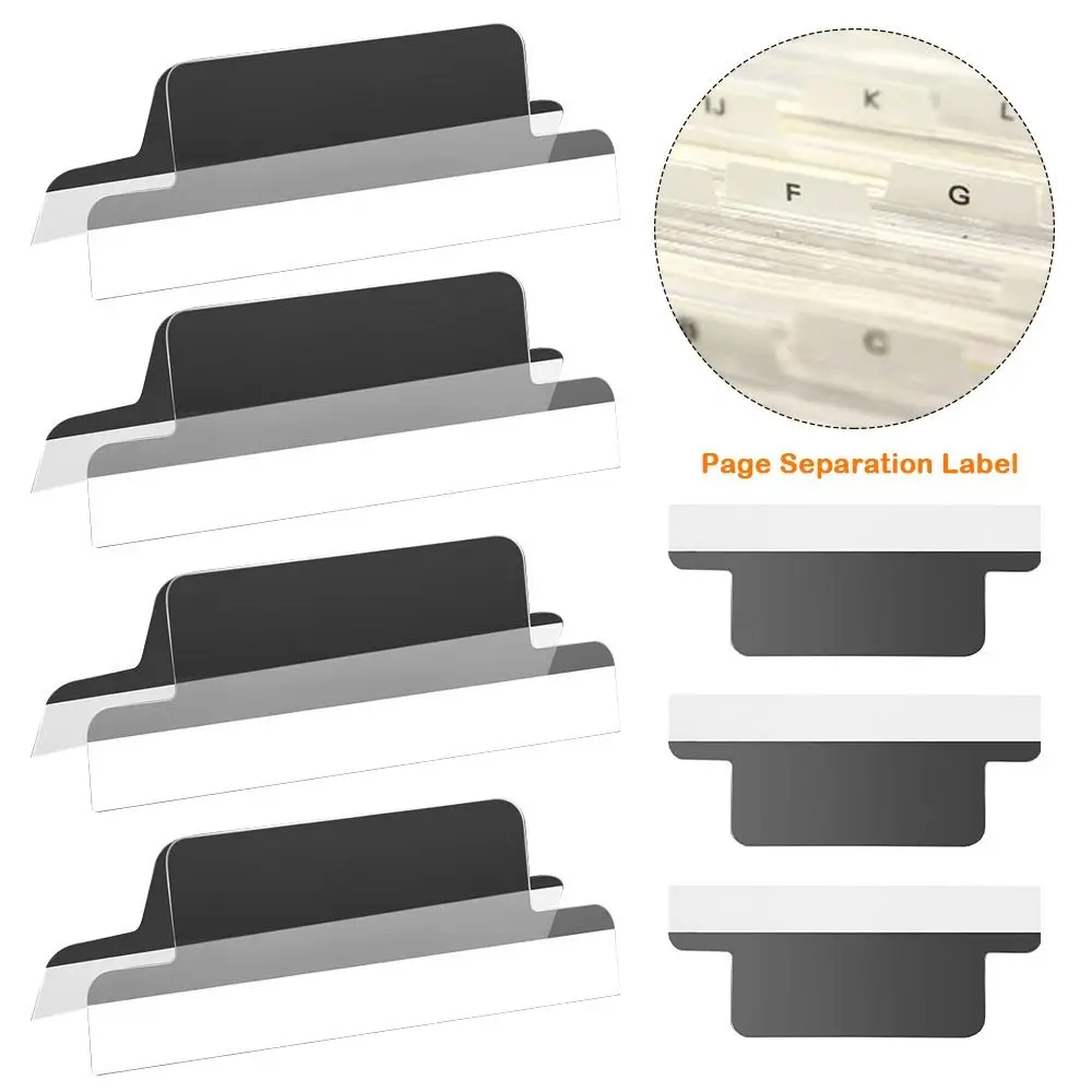 

25pcs Self-adhesive Index Tabs Page Separation Index Label Page Separation Label File Storage Organization Tool File Management