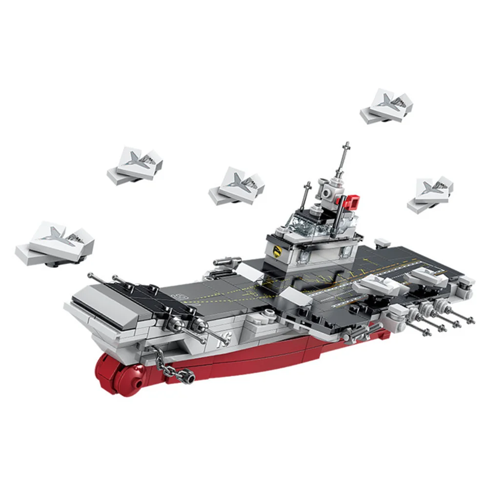 

World War 2 WW2 Army Military Soldiers Warship Aircraft Carrier Model Building Blocks Bricks Kits Toys For Children
