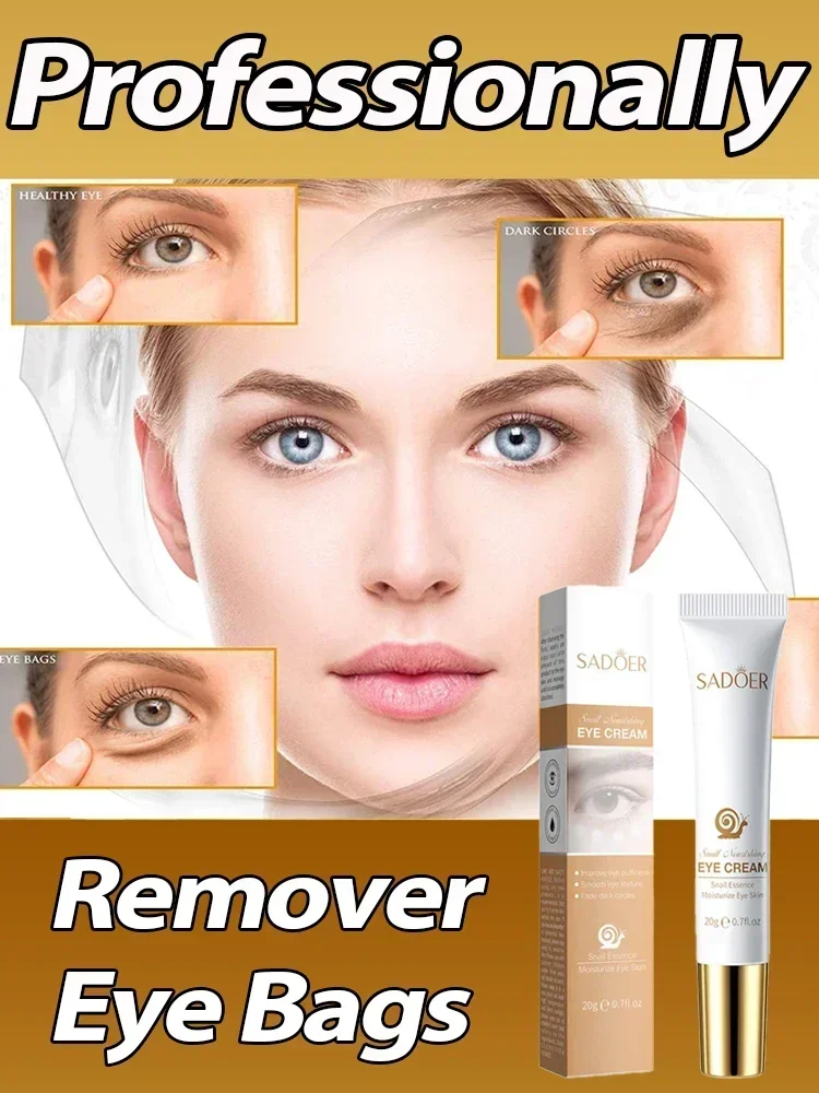 Anti-Wrinkle Eye Cream Dark Circles Remove Eye Bags Puffy Reduce Wrinkles Fine Lines Eye Care Remover Fat Particles