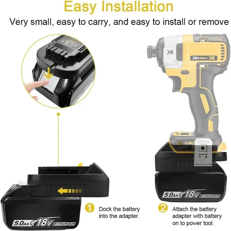 MT20DL baterie adaptér pro makita 18V spínač na dewalt pro dewalt 18V 20V nástroje pro makita bl1830 bl1860 bl1815 li-ion baterie