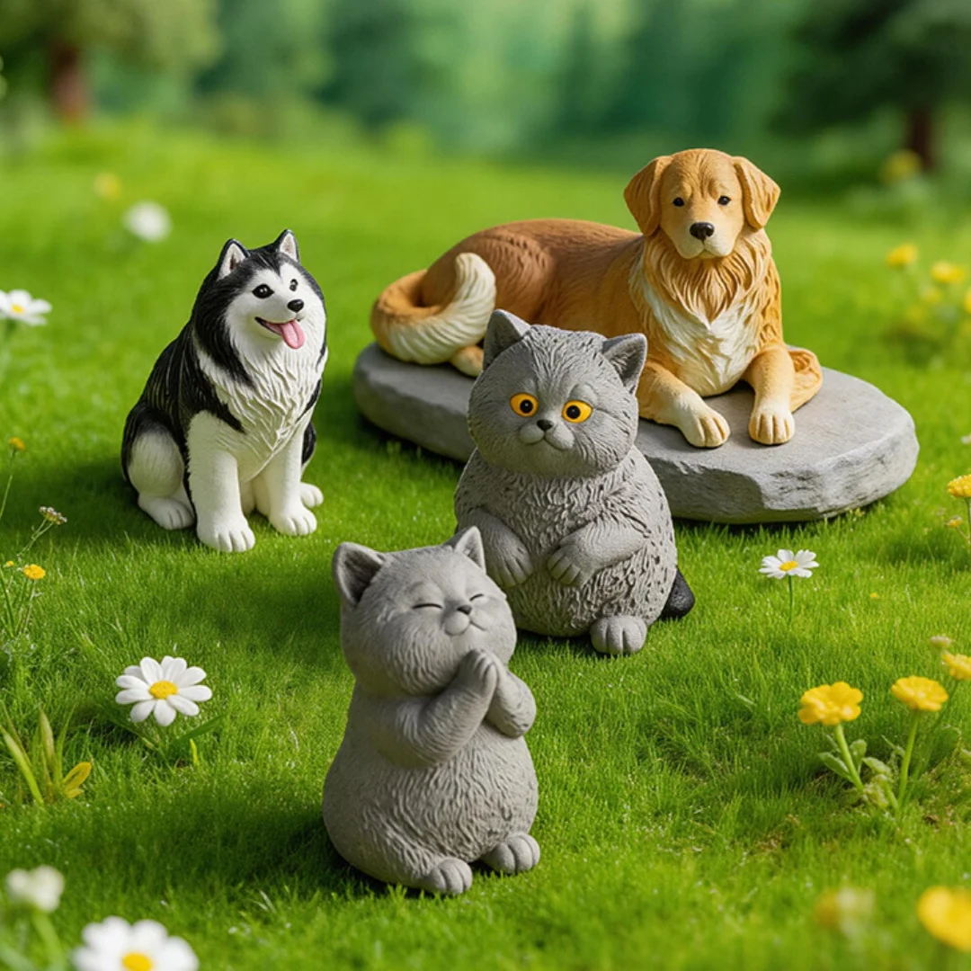3d Dog Candle Mold Heat-Resistant Praying Silicone Mould Animal Soap Mold Reusable Silicone Mold For Handmade Soaps Plaster