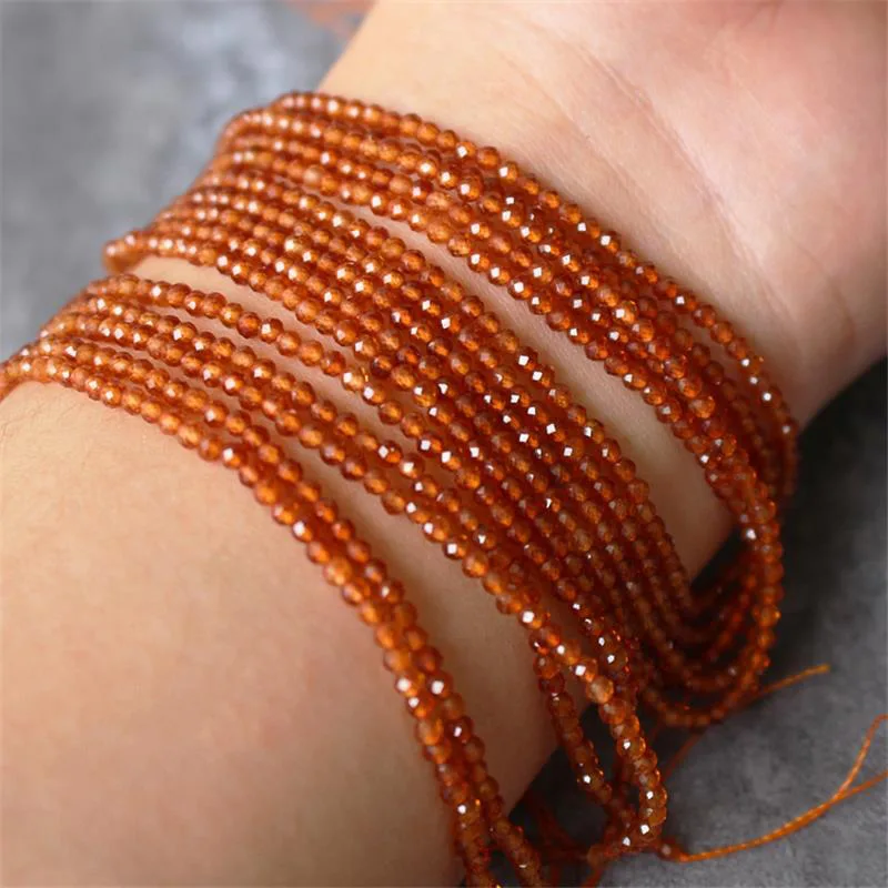 2 mm große Perlen aus natürlichem Stein, Amethyst, Tigerauge, Lapislazuli, eingelegt mit hellen Perlen, zur Schmuckherstellung, DIY-Halskette, Armband, Schmuck
