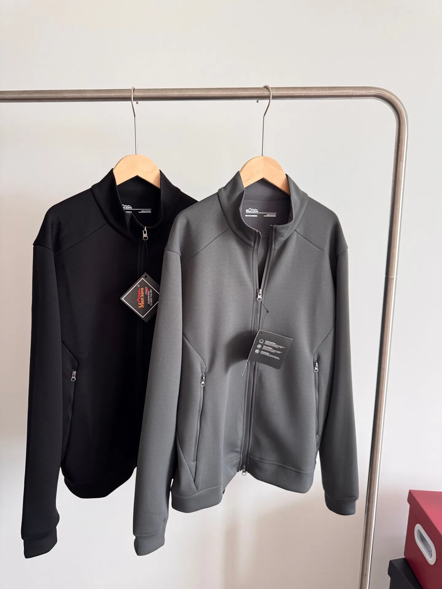 

Outdoor Men's Jaet Stand Collar 3D Tailoring Casual Faion Breathable Polyester Long Sve Zipper Closure Spor Sle