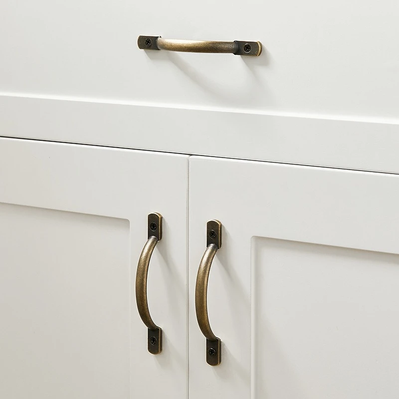 Antiker chinesischer Massivmessinggriff, altmodischer Holztürschubladenknopf, Retro-Knöpfe in antiker Bronzefarbe, kleiner Türgriff – Detail 5