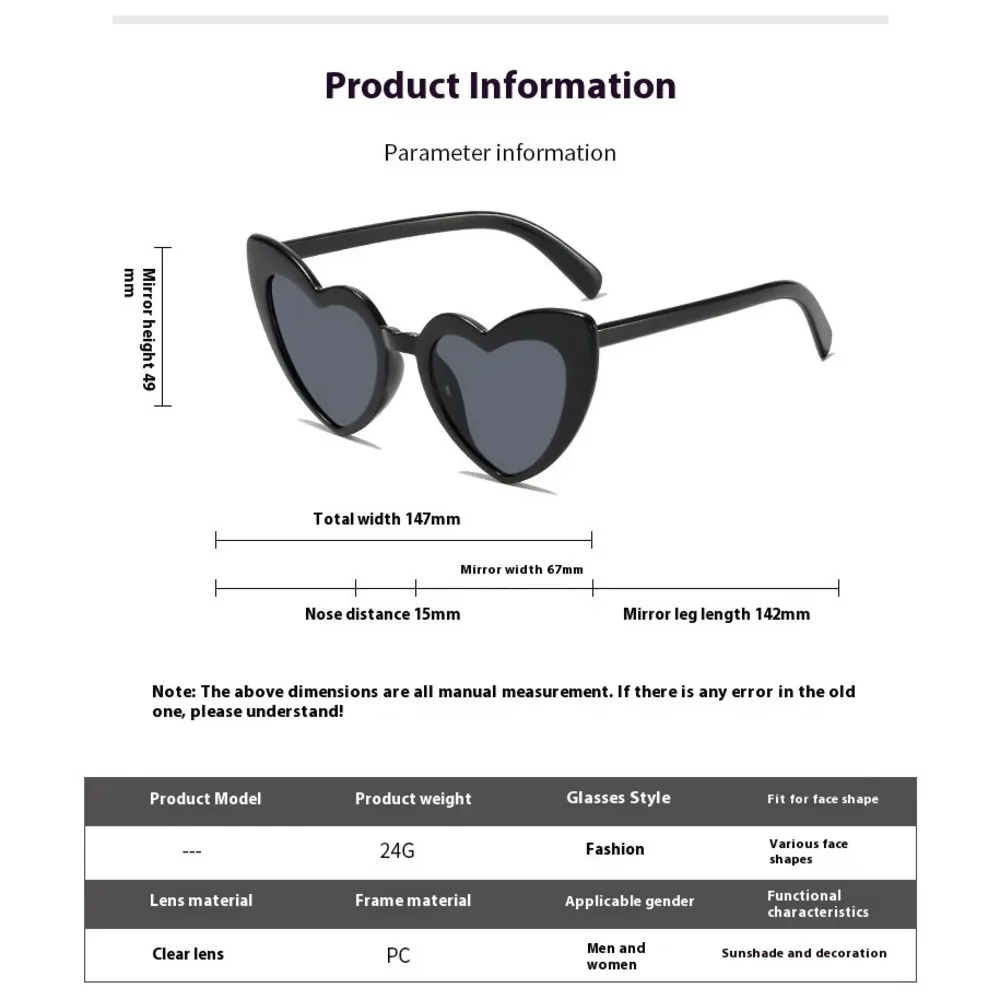 نظارات شمسية للفتيات ، قلب حب للشاطئ ، موضة التصوير الفوتوغرافي ، جديد ، Instagram ، 4 #6