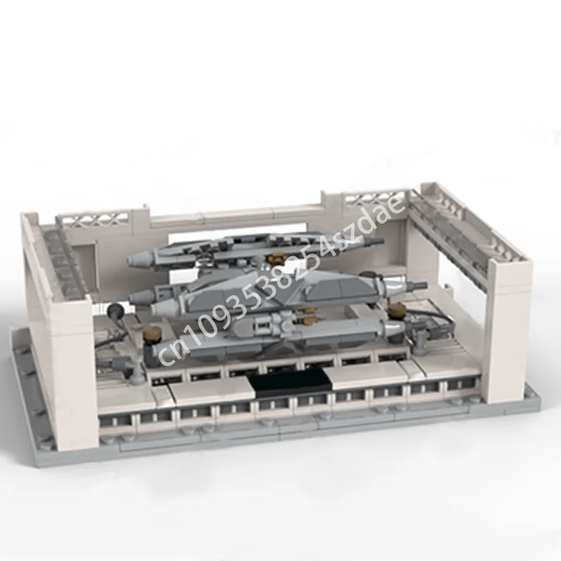 

496 шт. MOC микро-диорама Hangar для Imperial Starfighters PART II Star Battle строительные блоки образовательные пластиковые сборки для взрослых