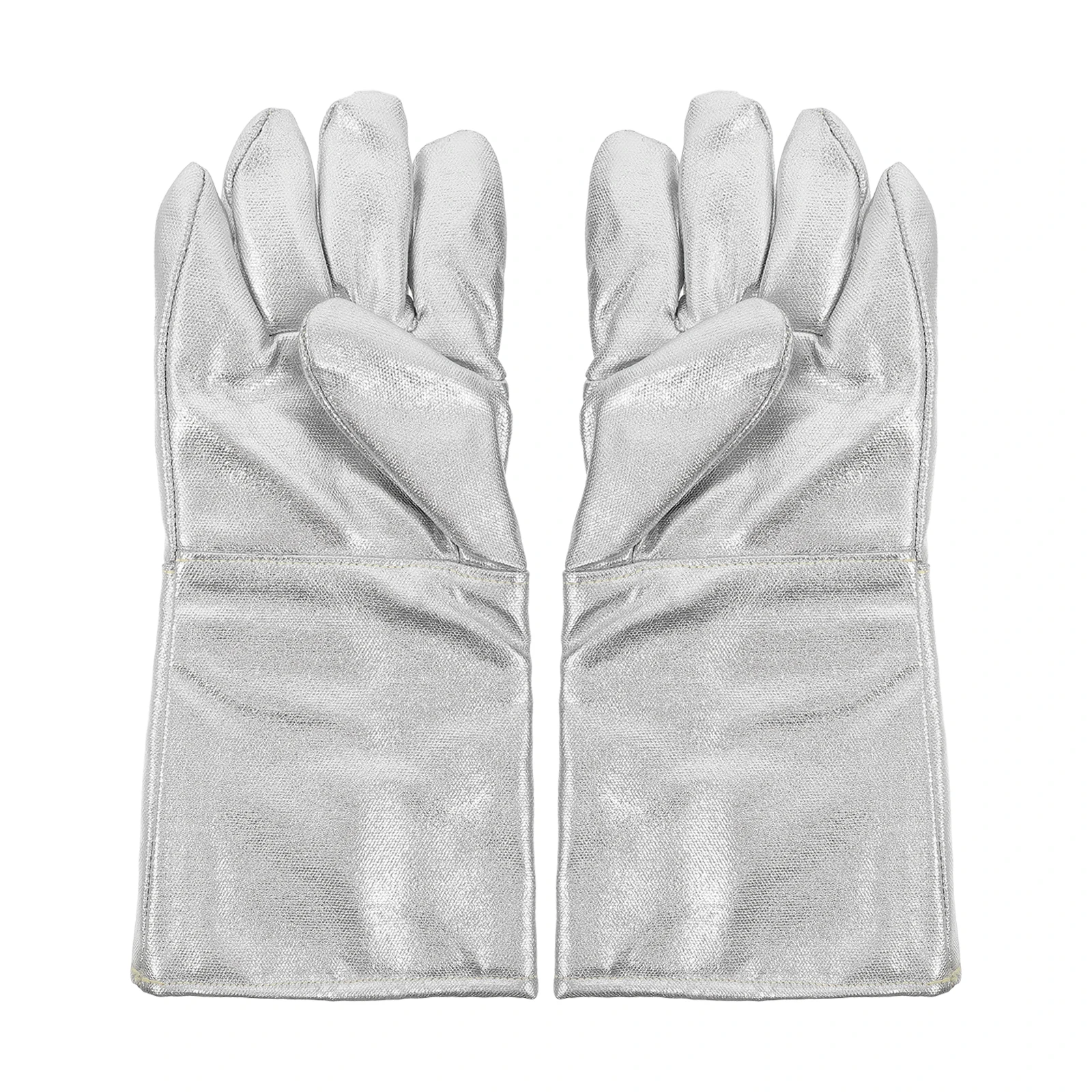 

Heat Resistant Gloves Insulated Aluminum Foil Fireproof Safety Cooking Electric Gloves for Welding BBQ Oven Mitts Heat Proof