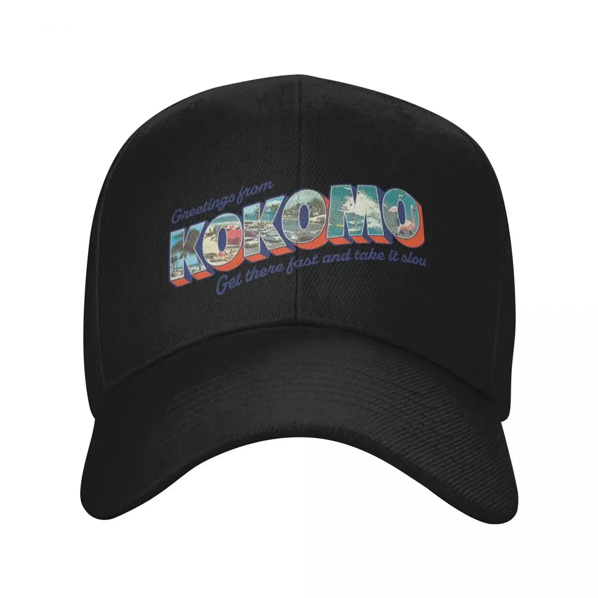 

Kokomo Postcard Classic T-Shirt Baseball Cap Bobble Hat Christmas Hat custom Hat Sunhat Boy Women's