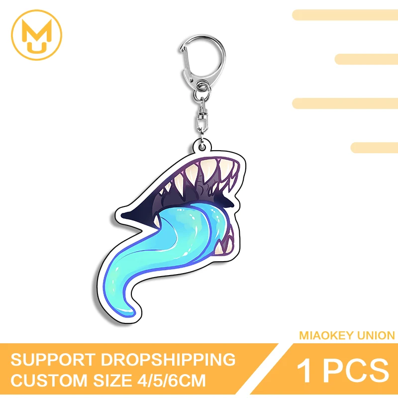 Big Mouth Keyring Hot Selling Monstrous Acrylic Stand That Are Famous In Tk Decorative Line Of Photo Wall Key Slot Toys Hobbies