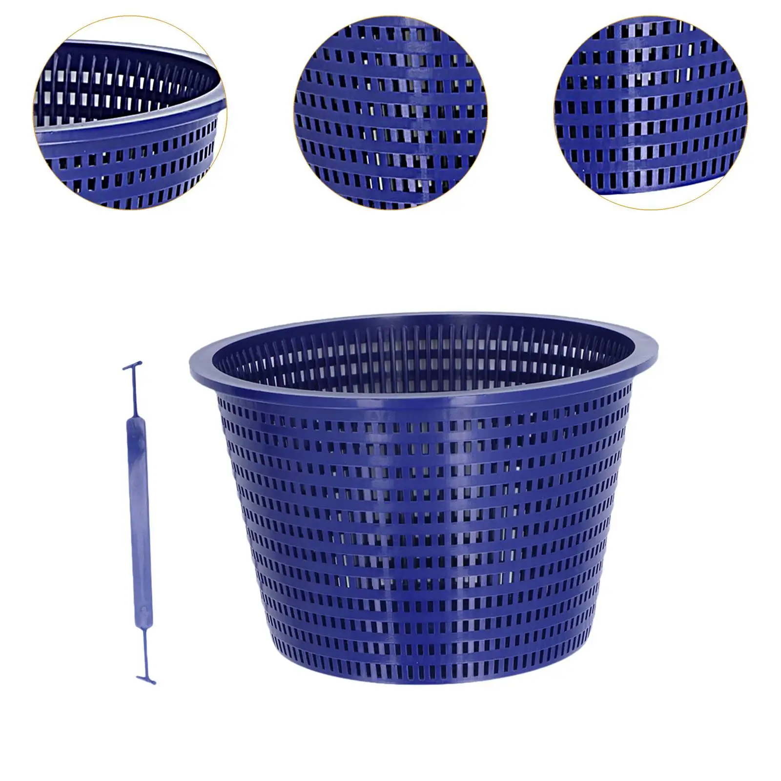 Pool Strainer Pump Basket, Pool Skimmer Basket, with Handle Parts Practical Wear Resistant Effective Replacement for SP1070