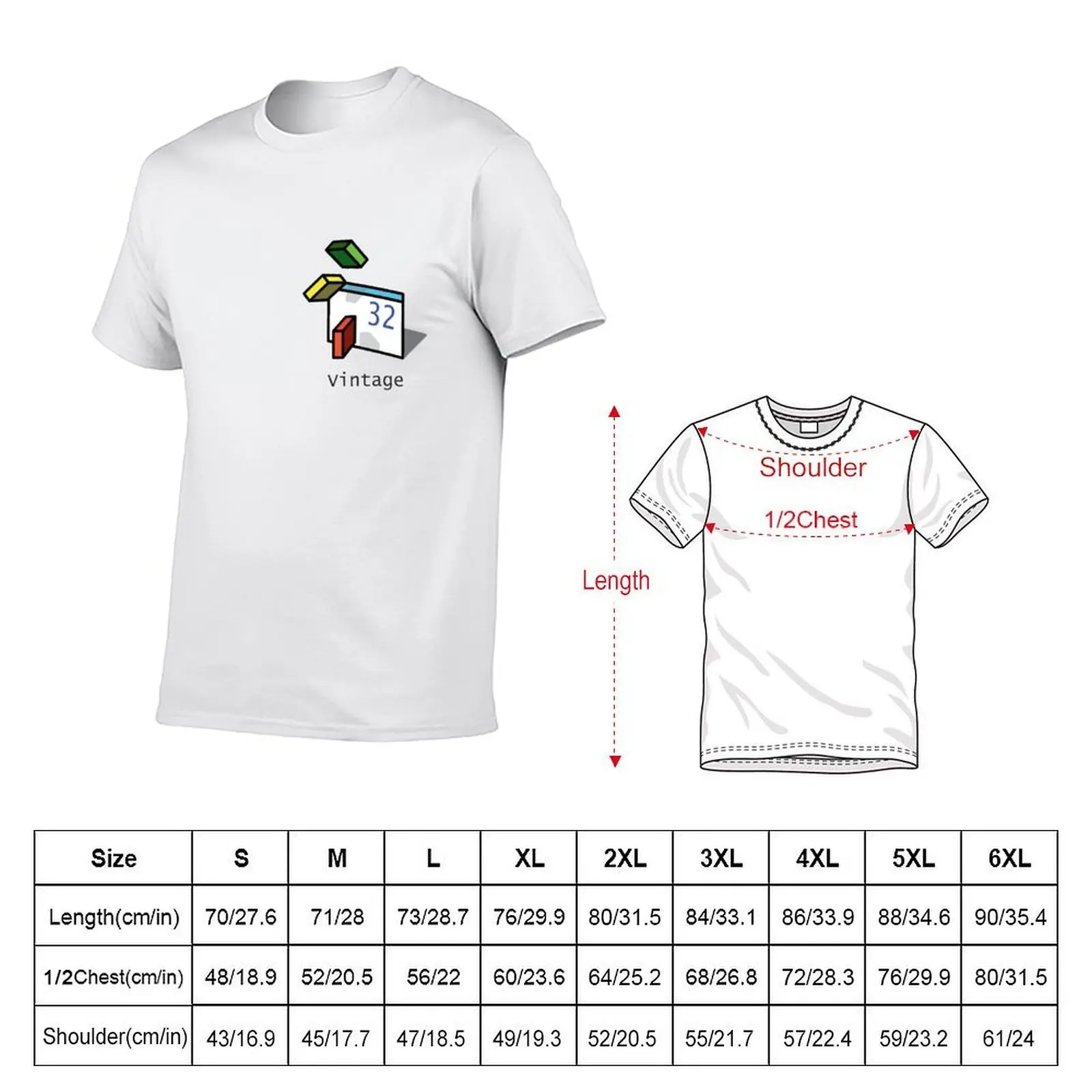 مايكروسوفت البصرية الأساسية 6 أيقونة-تي شيرت كلاسيكي تي شيرت الرجال 100% القطن الفاخرة العلامة التجارية الجرافيك تي شيرت للرجل تي شيرت