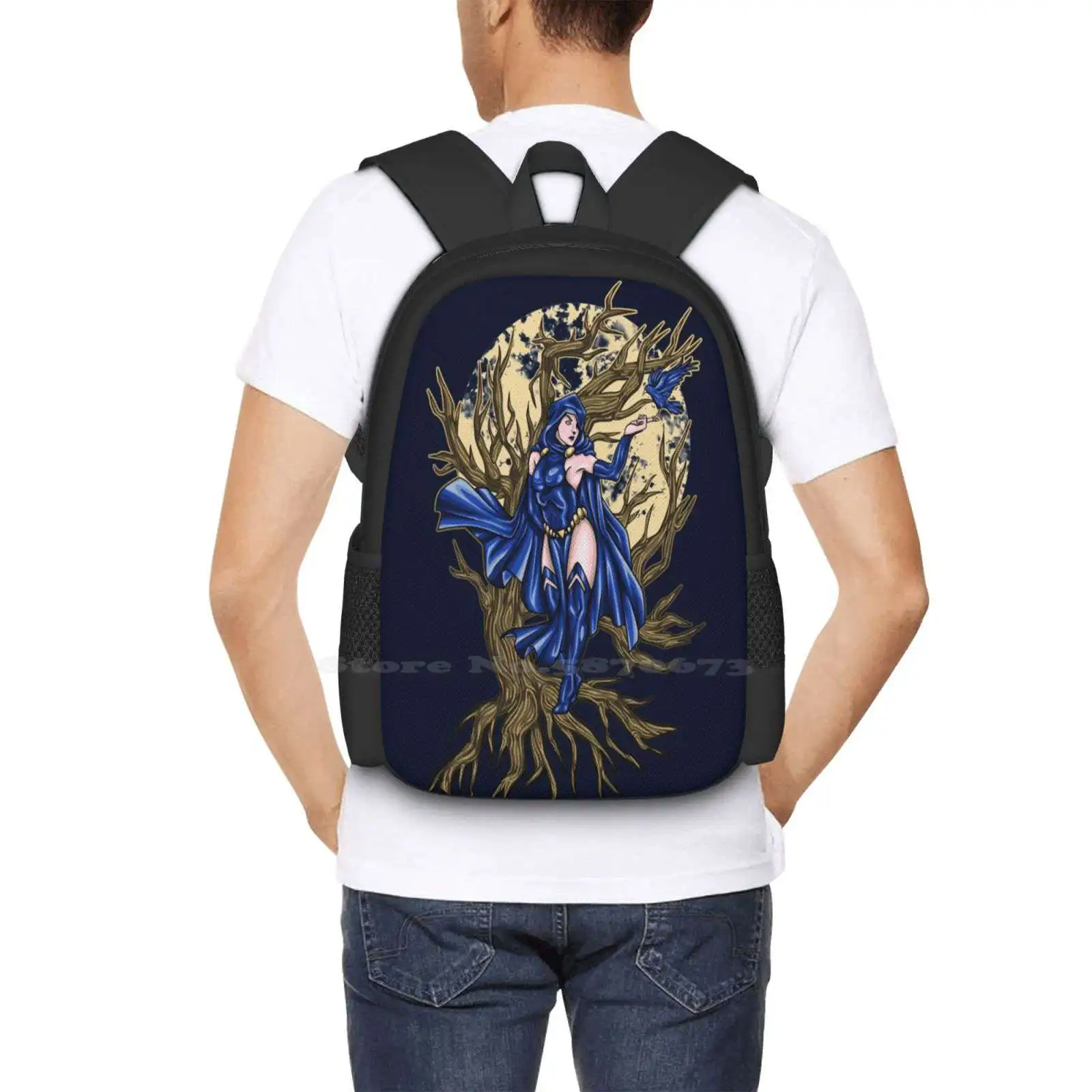 Raven Superhero Student Bag, Mochila Unisex, Novidades