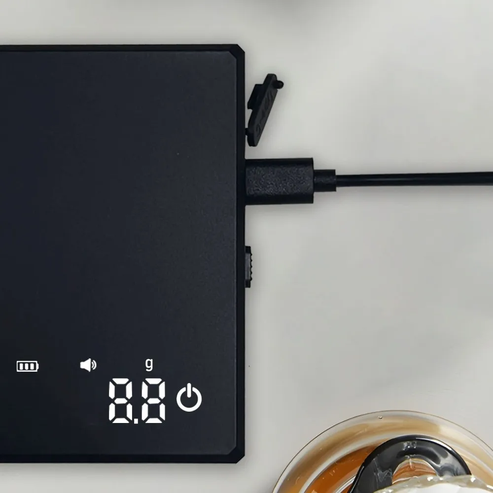 

Mini Coffee Scale 3 Modes with Timer Drip Espresso Scale 0.1g High Accuracy Rechargeable Electronic Digital Weight