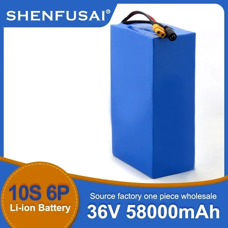 10S6P lithium-ion battery pack, 36V, 186505800mAh Suitable for bicycles, wheelchairs, outdoor motorcycles,High power