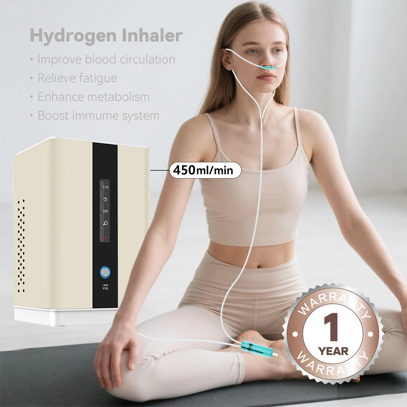 Generatore di idrogeno domestico Assistenza sanitaria Uso Macchina per inalazione di nano idrogeno 225 ml/min Inalatore di ossigeno di idrogeno per la salute umana