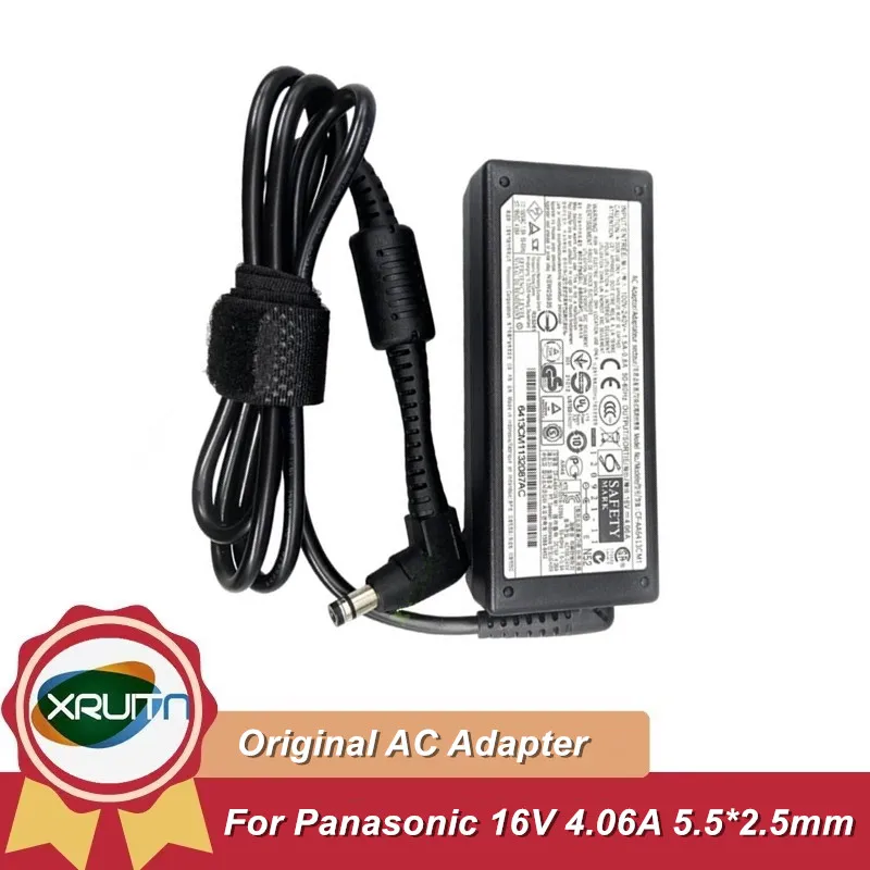 

Оригинальное зарядное устройство для ноутбука 65 Вт, 16 В, 4,06 А для Panasonic ToughBook CF-AA6412C M3, CF-AA6402A M1, адаптер переменного тока TestPad FZ-G1