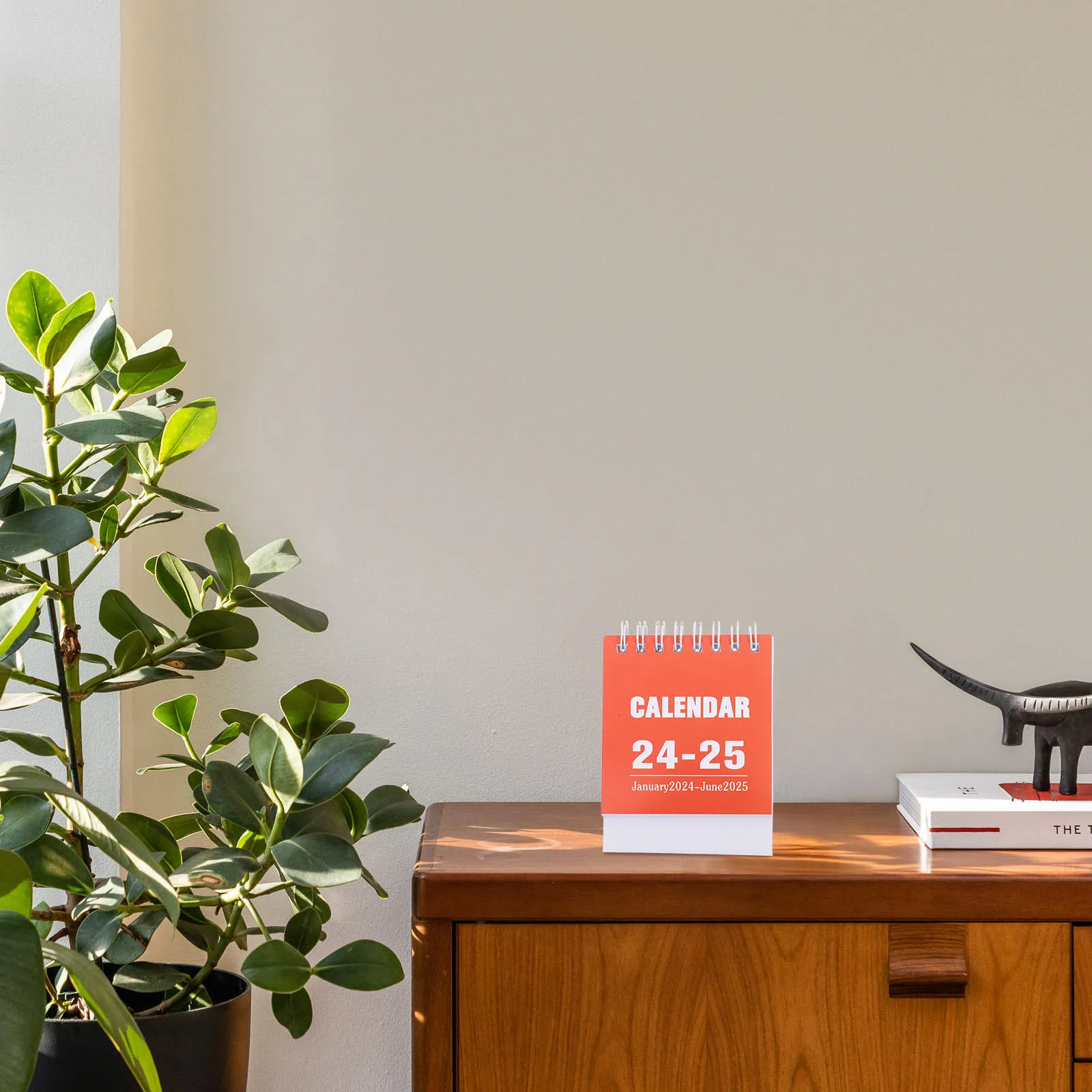 

Small Desk Calendar 2024-2025 Functional Desktop Calendar with Month Week Date Tracker for Office Study Dorm Decoration