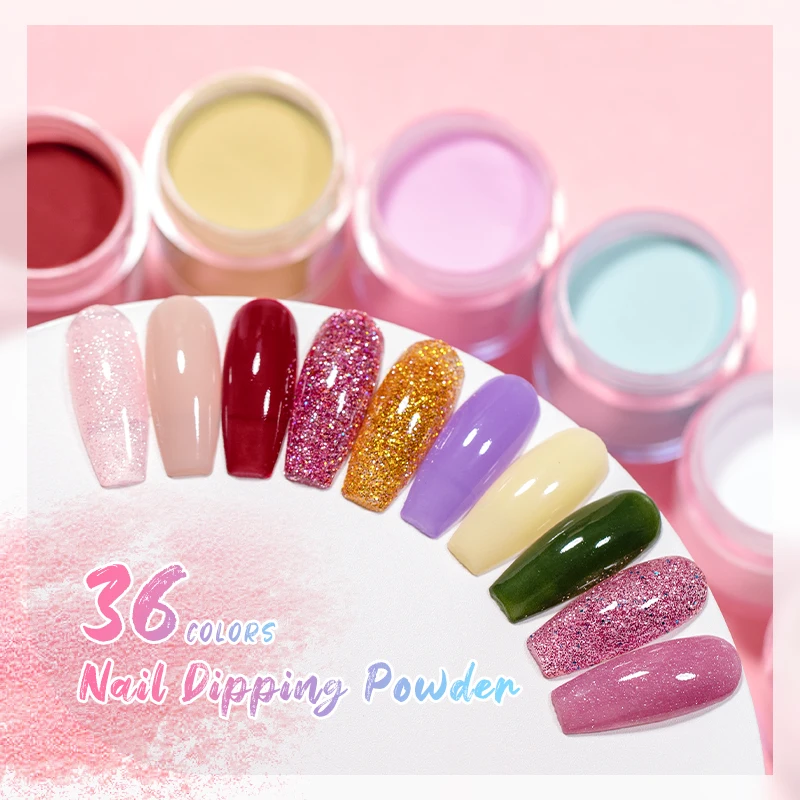 Mtssii Glitter Nail Dipping Powder Kit Sistema di immersione per unghie liquido Set 10g Polvere Naturale Secco Nail Art Materiale per unghie per manicure