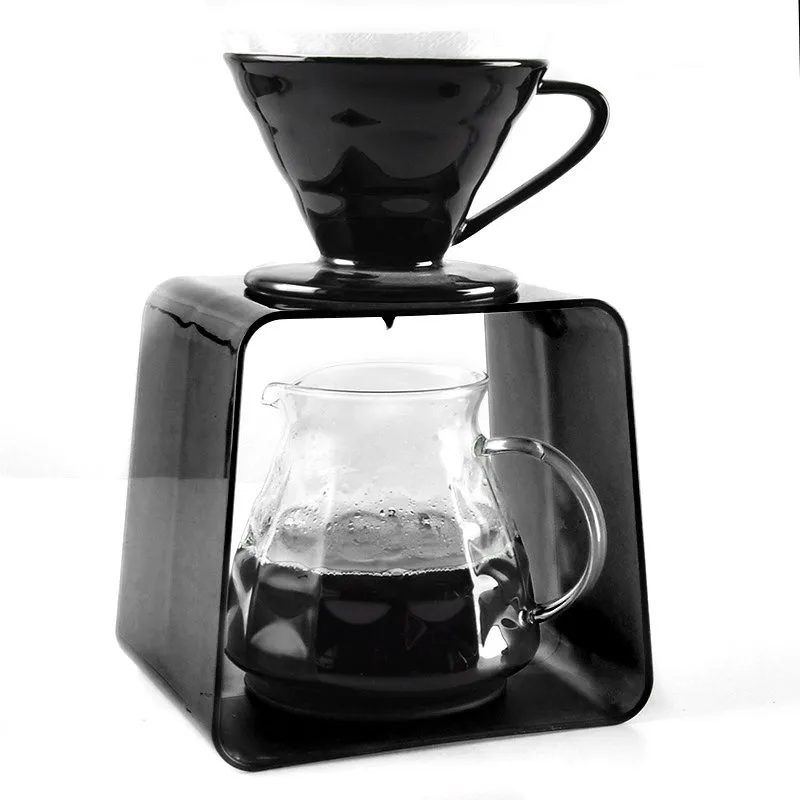 For Coffee Hand-brewing Rack, Drip-type Filter Cup Holder, Coffee Rack with Drip Tray, Trapezoidal Rack, Hand-brewing Utensils