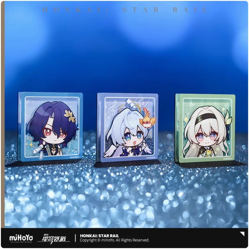 2024 Anime Game Honkai: Star Rail Pom-Pom Exhibition Center Series Quicksand Fridge magnets Jing Yuan Blade Kafka Himeko Gift