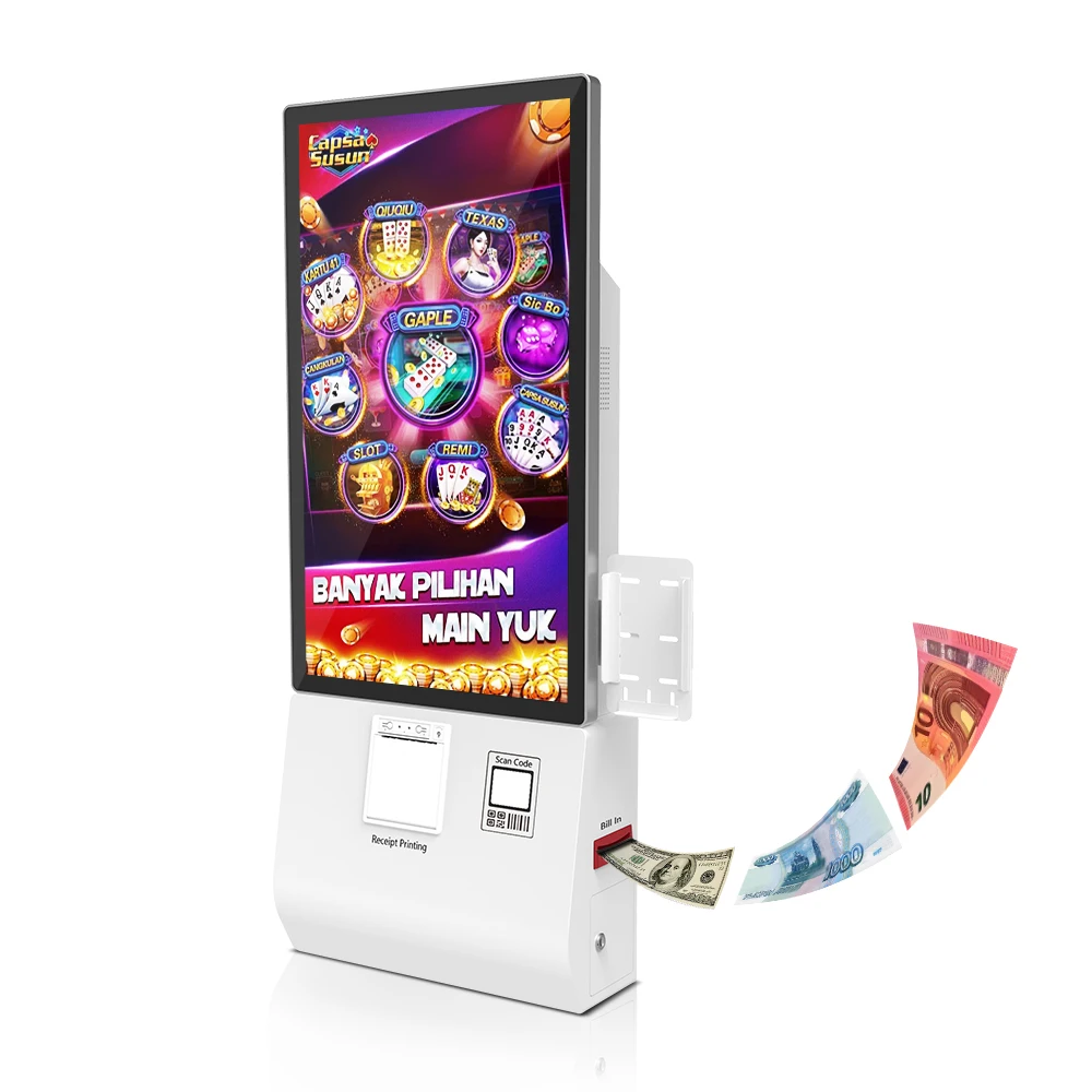 Cash Payment Kiosk Free Standing Cash Self Payment Kiosk for Restaurant Kiosk Cash Payment