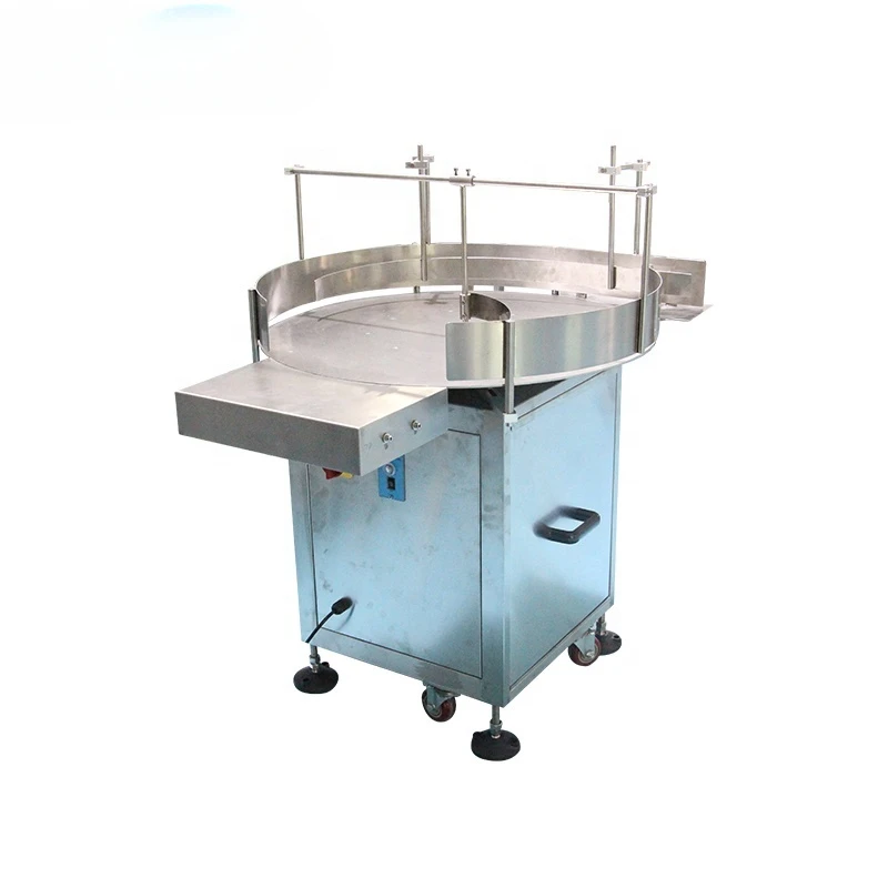 Automatic Round Rotating Plastic Glass Bottle Collecting Machine Food Packaging Sorting Turntable