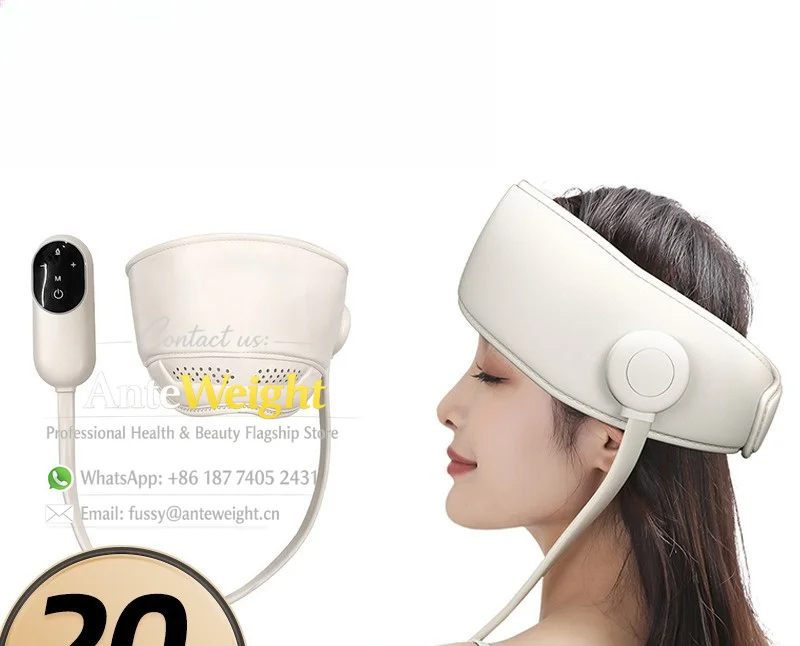 Electric Scalp Massager for Sleep & Stress Relief, Rechargeable Head Massager | Eye Heat Therapy & Relaxation Device