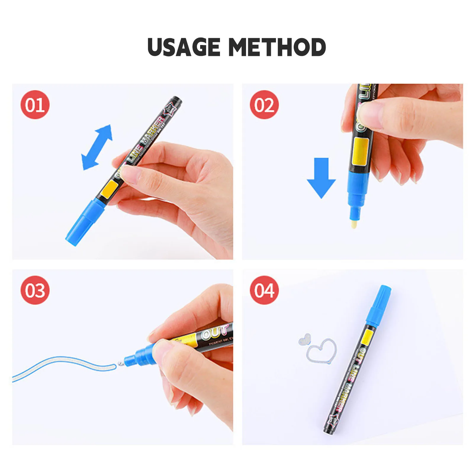 12/24 Kleuren Kunst Marker Pennen Set Veilige & Geurloze Markeringen Pennen Voor Kinderen Schilderen Diy Design