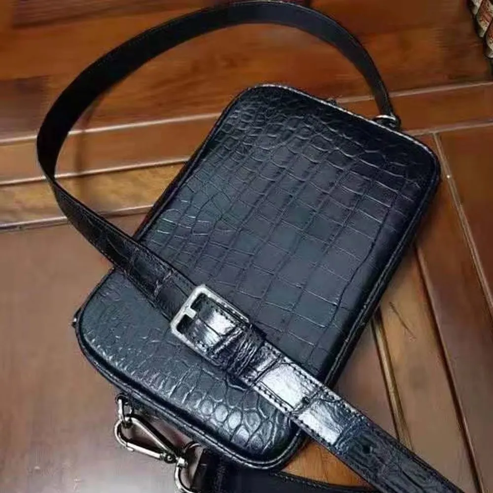 ourui man chest bag male crocodile bag men