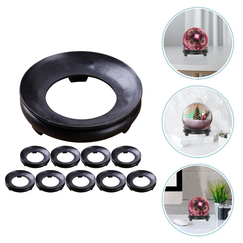 

10Pcs 5Cm Sphere Stand Crystal Ball Base Simple Hollow Carving Holder for Displaying Style Home Decor