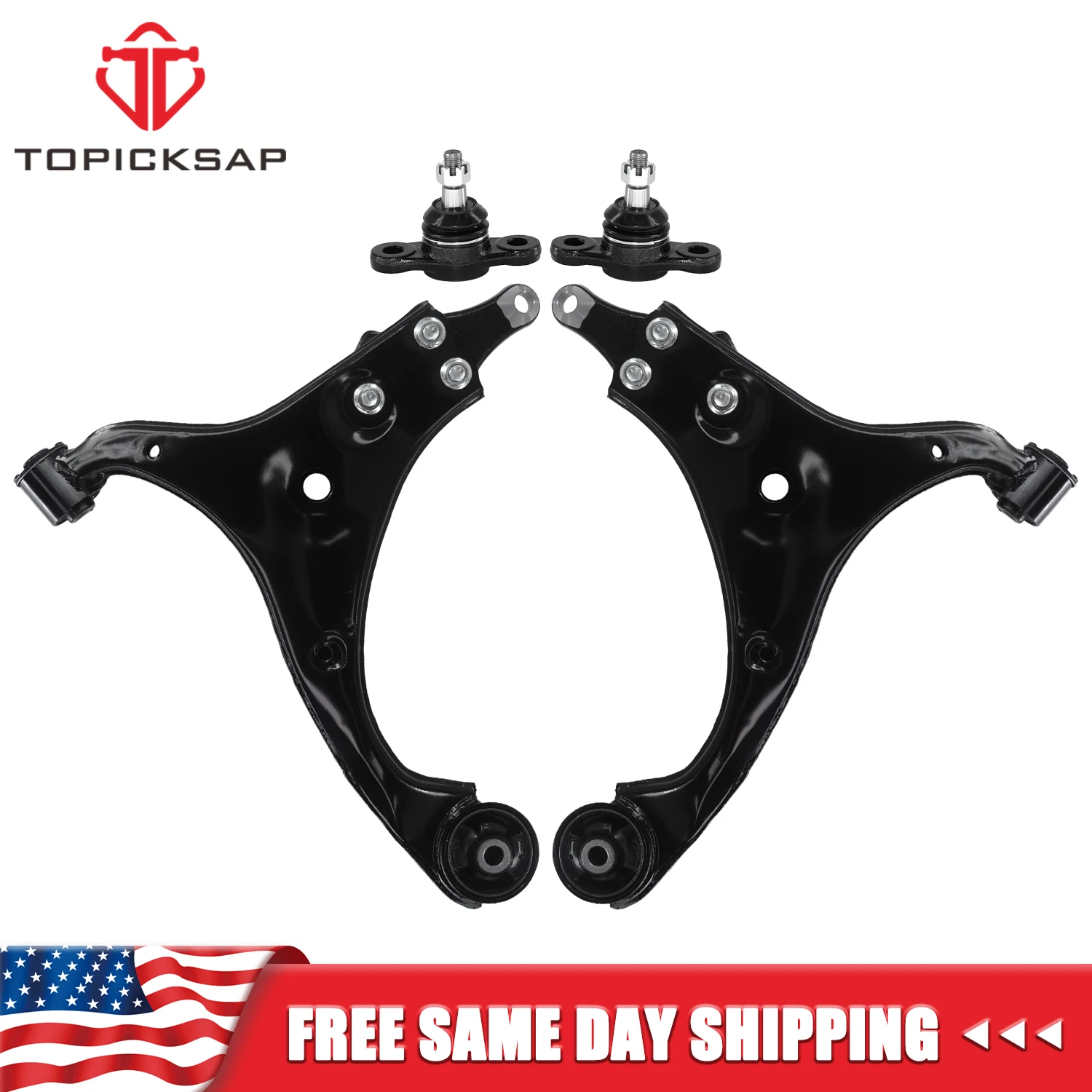 

TOPICKSAP 4pcs Front Lower Control Arm w/Ball Joint Suspension Kit for 2010-2013 Kia Forte/Forte Koup