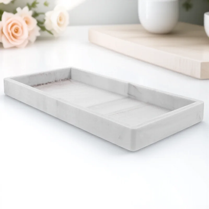 

Silicone Vanity Organizer Storage Plate Toiletries Jewelry Keys Small Space Efficient Decorative For Bathroom Bedroom