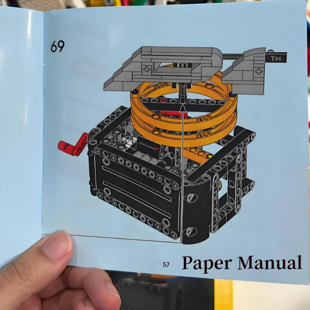 178 قطعة شعار ماكلارين P1 التقني 6535735 6535736 لعبة مكعبات البناء سيارة رياضية للأولاد هدايا عيد الميلاد (الشعار فقط بدون سيارة 42172) #4