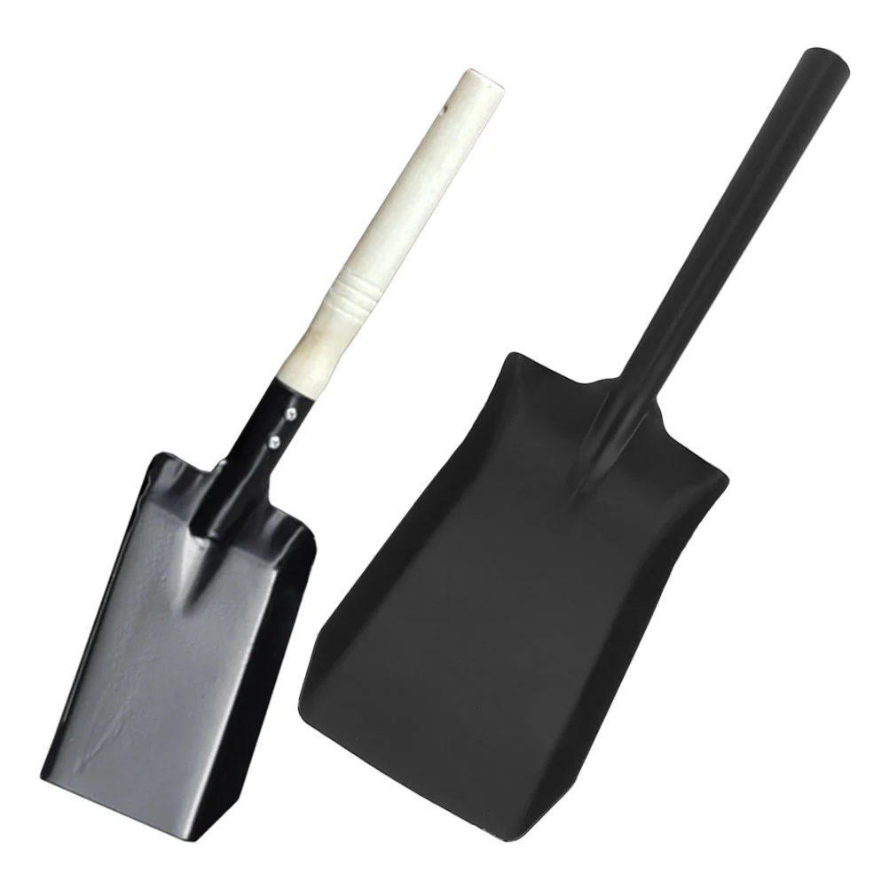 2 Pcs Mini Spatula Gardening Tool Outdoor Snow Removing Iron Spade Ice Head