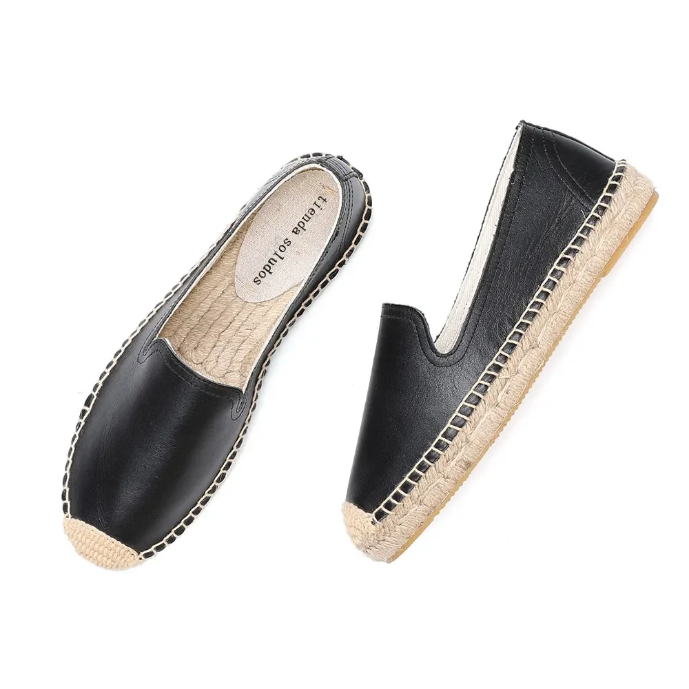 Espadrilles For Female New Real Rubber Sapatos Zapatillas Mujer Slip On Woman Comfortable Round Toe platform shoes