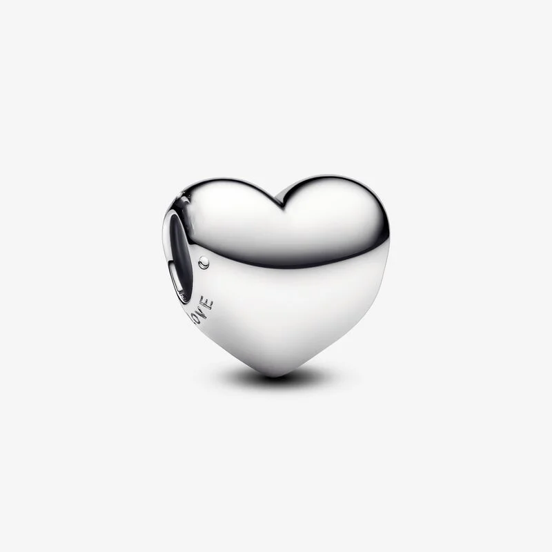 925 Sterling Silver Be Love Engravable Double Heart Split Dangle Charm beads Fits Original Pandora bracelets