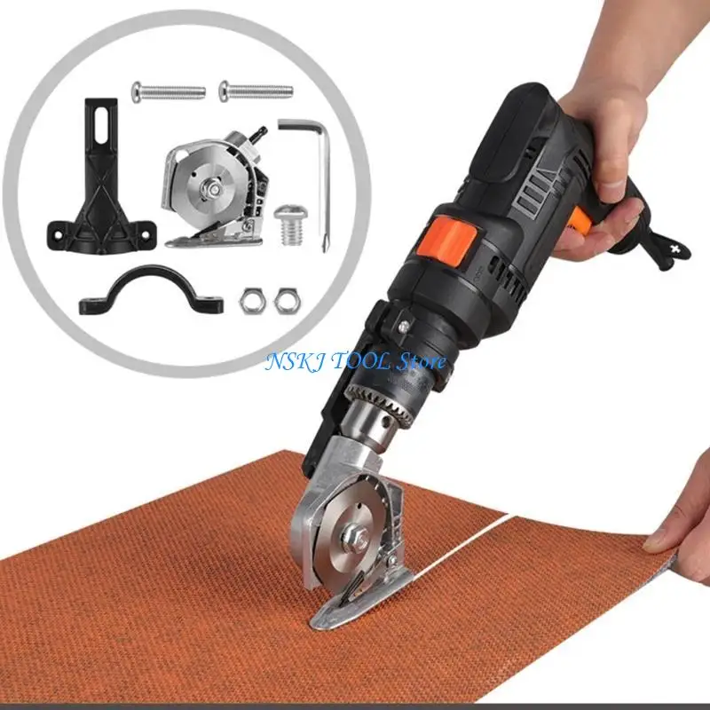 L8RC Make Crafting Electric Drill Conversion Scissors Efficient Cutting Fabric Accurate Cut for Seamstresses and Tailors